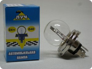 Автолампа A 24v (55/50w) P45t-41 (лампа-фара) Луч
