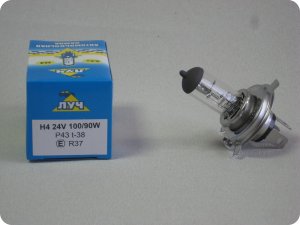 Автолампа H4 24v (100/90w) P43t Луч