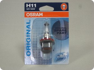 Автолампа H11 (55) PGJ19-2 (блистер) 12v Osram