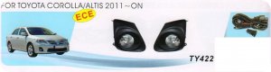 Фара противотуманная TY422С (Toyota Corolla 2011г), провода, кнопка