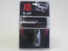 Переходник прикуривателя со ''стразами'' KS-43-422  USB + 3 гнезда, черный